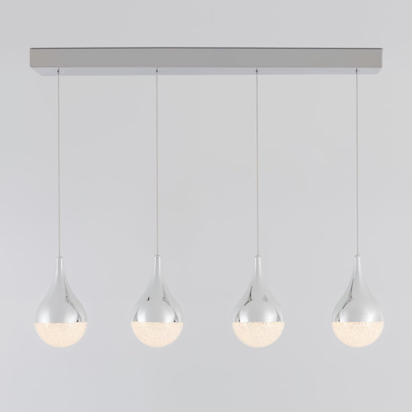 Orren Ellis Alazae 4 Light Kitchen Island Globe LED Pendant & Reviews